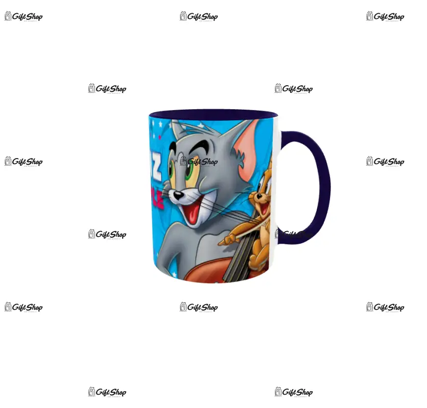 Tom and jerry, cana personalizata cu poza si text, 330ml, model 3341